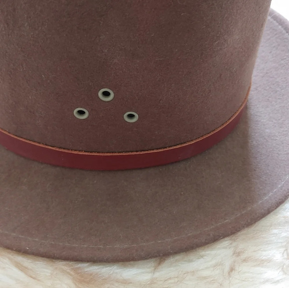 Country Gentleman ~ Lite Felt 100% Wool Safari Hat Brown Men Size Large - Picture 2 of 5